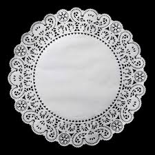 8" White paper doilies - 5000 pcs (Bx=10x500st)