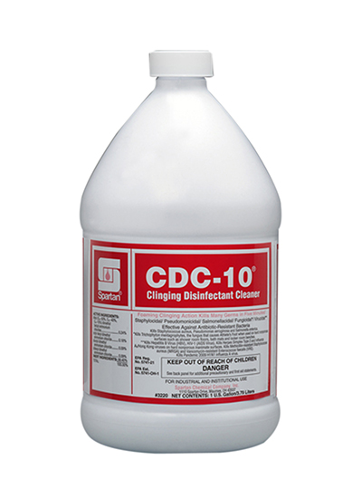 Spartan CDC-10 ..RTU clinging disinfectant cleaner 