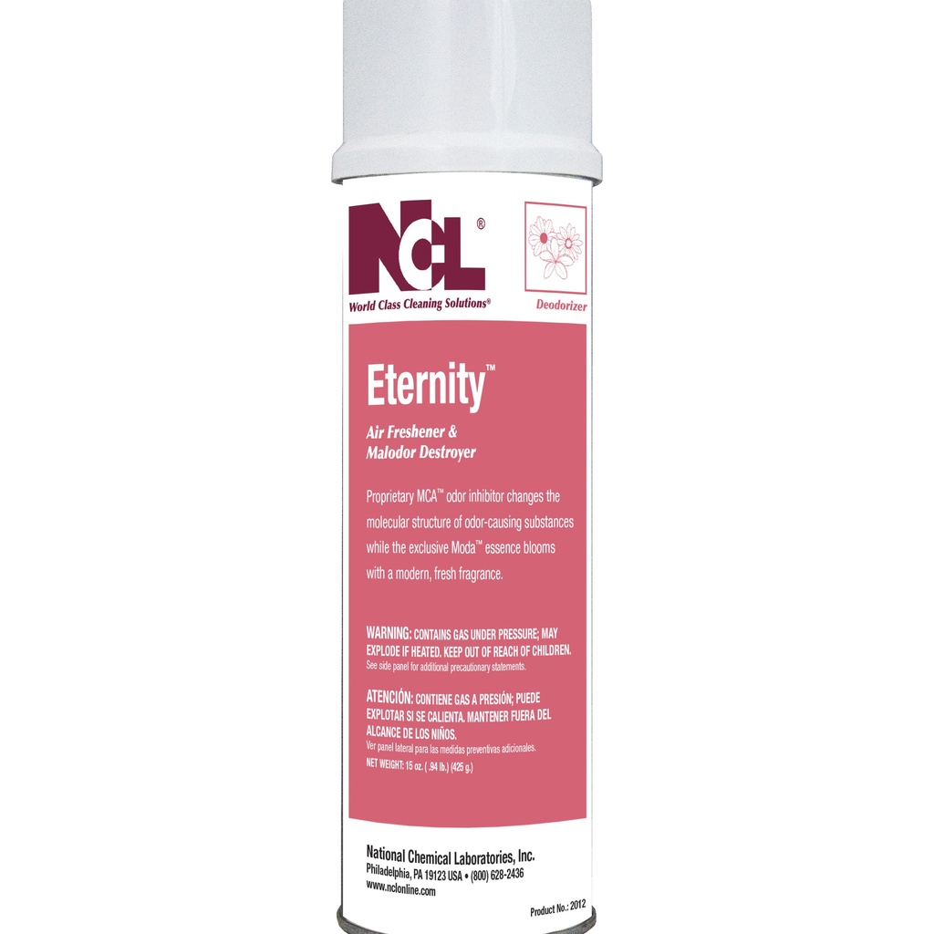 NCL ETERNITY™ Airfreshener & Malador Destroyer 18 oz Aerosol (Cs=12Can)