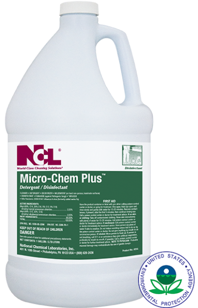 NCL MICRO-CHEM PLUS™  Detergent / Disinfectant Gl (Cs=4 Gl) 