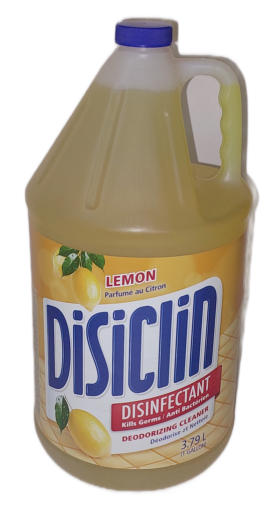 Disiclin LEMON-GEEL disinfectant & cleaner 1 Gall (cs=4gal)