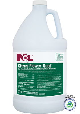 NCL CITRUS FLOWER-QUAT- Disinfectant Germicidal Detergent and Deodorant Gl (Cs=4Gl)