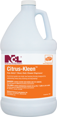 NCL CITRUS KLEEN - Heavy Duty Multi Purpose Cleaner Degreaser - 1 gl (Cs=4Gl)