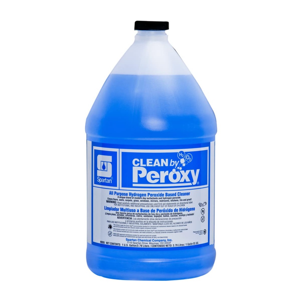 Spartan Clean by PEROXY H2O2 All purpose cleaner Gallon (Cs=4Gl)