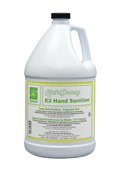 Spartan LITE'N FOAMY® E3 HAND SANITIZER gl ( Cs=4gl)
