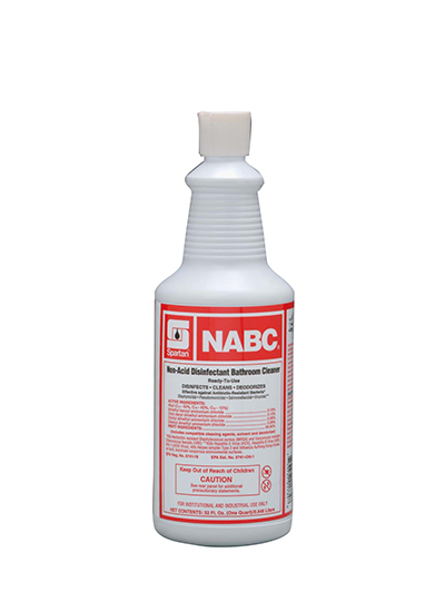 Spartan NABC - RTU  Non Acid Disinfectant Bathroom Cleaner Qt (Cs=12Qt)