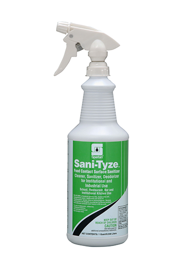Spartan Sani-Tyze®  RTU  Food contact surface sanitizer Qt (Cs=12Qt)