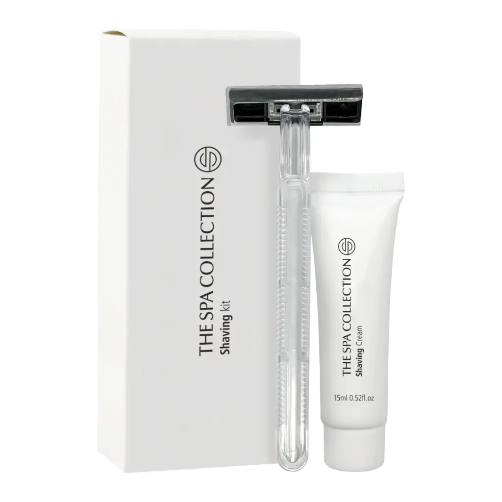 Spa Collection - Shaving set in white paper box - Pack of 50 / Bx=5 packs 
