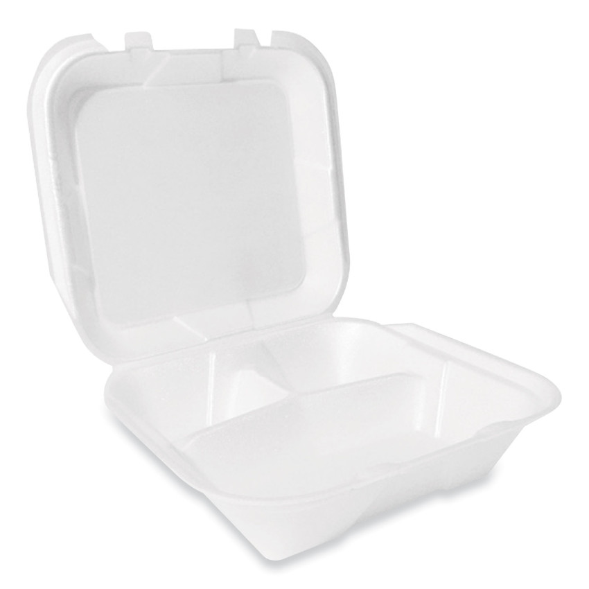 Plastifar 9x9"  3-Compt FOAM TRAY - 100 pcs (Bx=2x100st) 