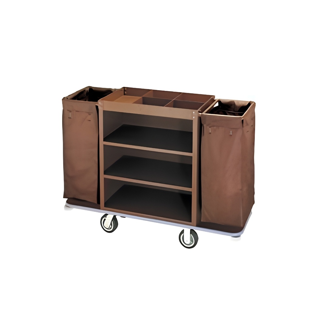 Housekeeping cart - Metal construction with powder coat finish