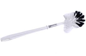 Toilet Brush with Nylon Bristles, in Black and White