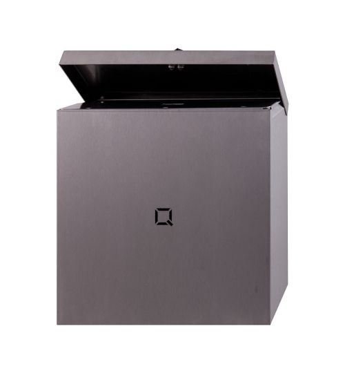 Qbic-line Stainless Steel Matte Polished Hygiene Waste Bin 