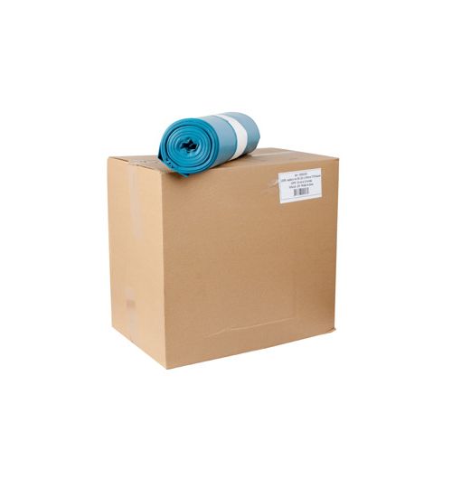 Vuilniszak 240 Ltr Blauw HDPE 30 m 65x25x140 rol 25 st  (cs=8 rol van 25st)