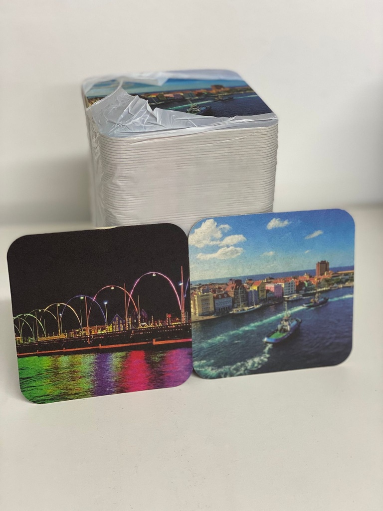 Coasters - Vierkante bierviltjes pack van 1200 st (1cs = 50packs x 100)