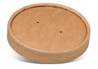 Lid soupcup Bamboo paper 90mm/12oz - 500 pcs (Bx=20x25st)