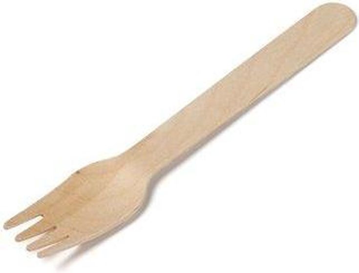 Biodore® Fork, Wood, 165mm/ 100Pcs