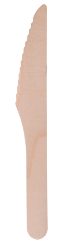 Biodore® Knife, wood, 165mm - 1200 pcs (Bx=12x100st)