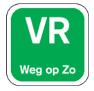 Sticker VR 19x19mm Groen