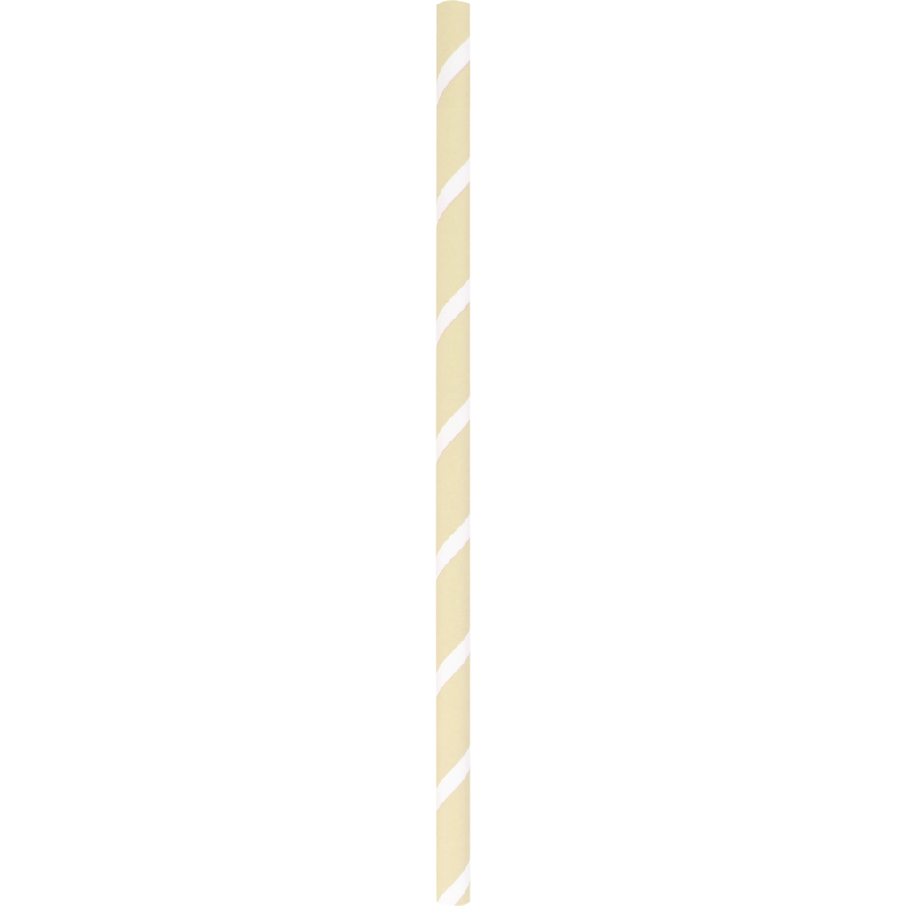 Drinkrietje Graspapier 200x6mm FSC/ 500Pcs (box=20x500st)