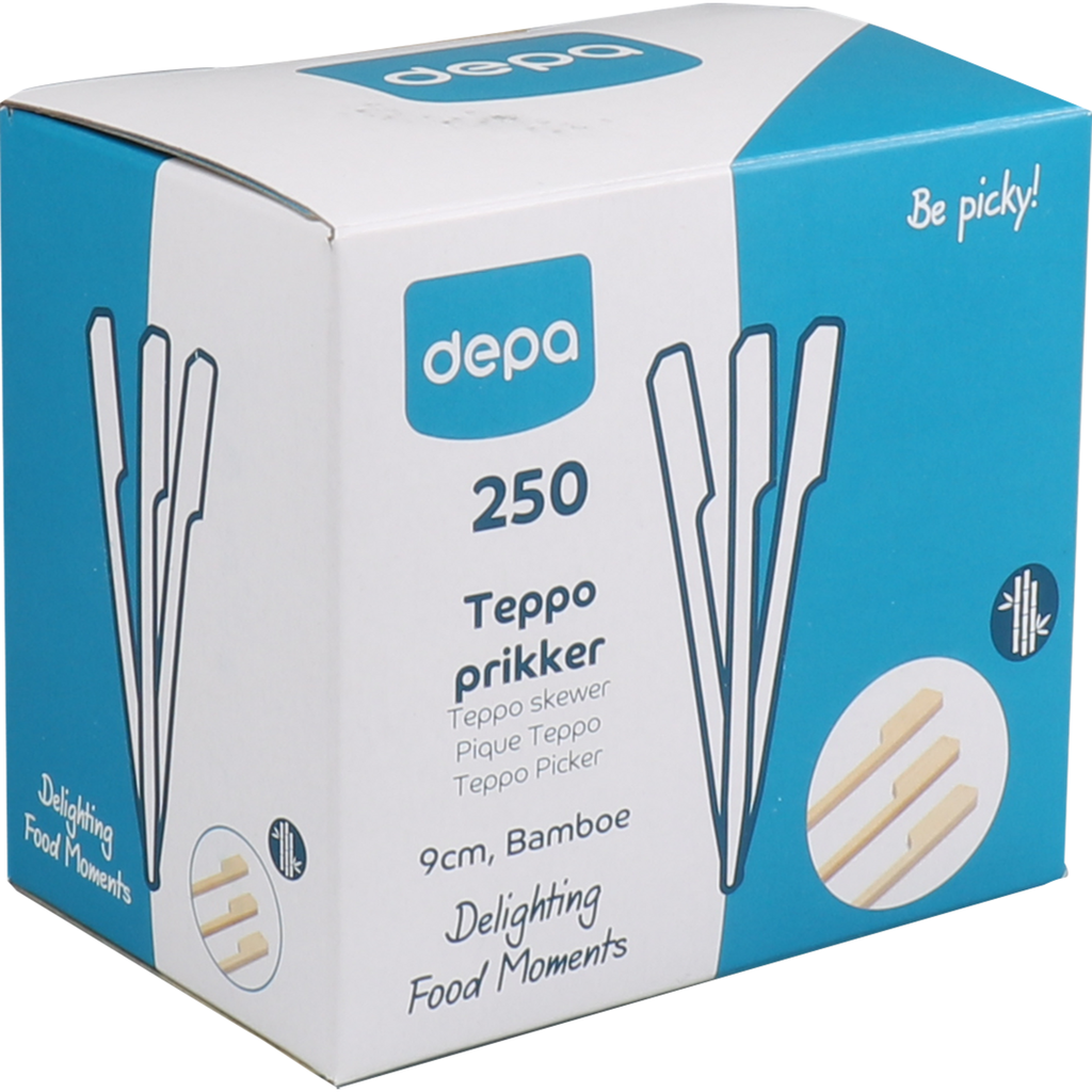 Biodore® Teppo Skewer, Bamboo, 90mm (Bx=12x250each)