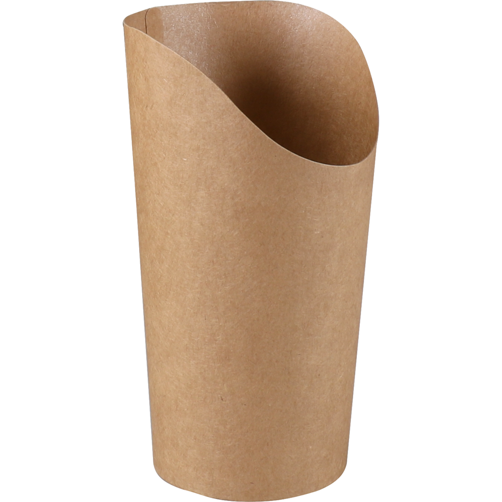 Biodore®Container, Kraft et PLA, 450ml, 16oz, brown - 1000 pcs (Bx=20x50st)