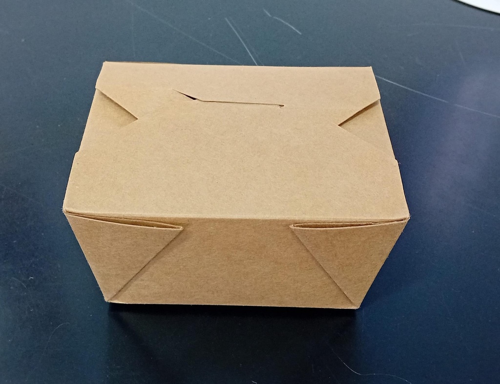 Biodore® Container, kraft/PLA 105x130x65mm, brown - 450 pcs (Bx=9x50st)