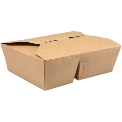 Biodore® Baking, Cardboard/PLA, 2-Box, Grinding Tape, 215x158x65mm, Brown - 200 pcs (Bx=4x50st)