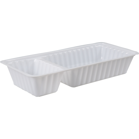 A22 Snack Tray white (A9 + sauce box) - 250 Pcs