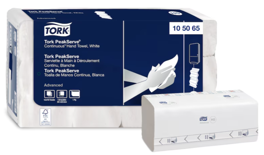 Tork PeakServe® Continuous™ Hand Towel White H5