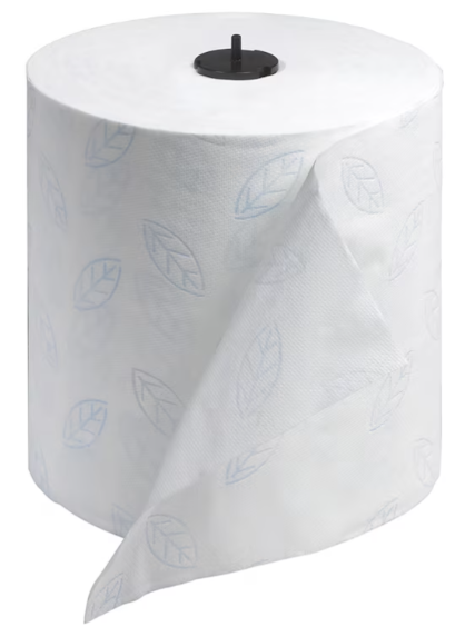 Tork Matic® Extra Soft Hand Towel Roll White with Blue Leaf H1 - (Bx=6 rolls)