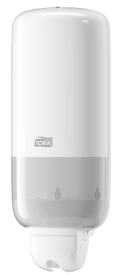 Tork Liquid Skincare Dispenser for Liquid Soap and Hand Sanitizer White S1