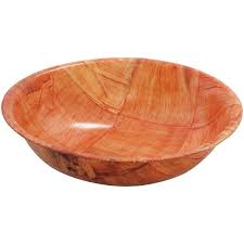 6" Woven wood salad bowl, salad bowl  