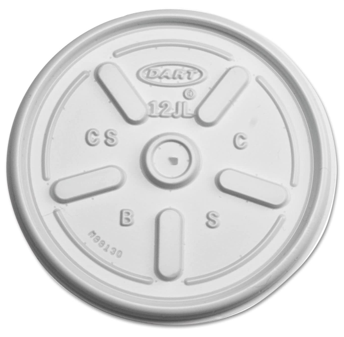 Lid 12 JL for 12oz foam cup 1000pcs (Bx=10x100 st )