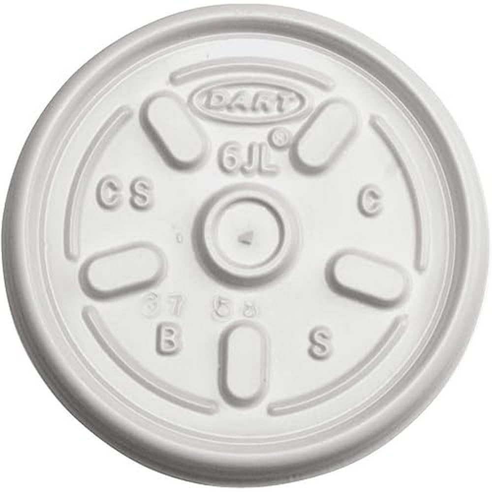 Plastic Lid for 16 oz foam cup - 100each