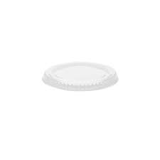 Clear plastic portion cups Lid for 1oz souffle cup - 2500 pcs (Bx=20x125st)