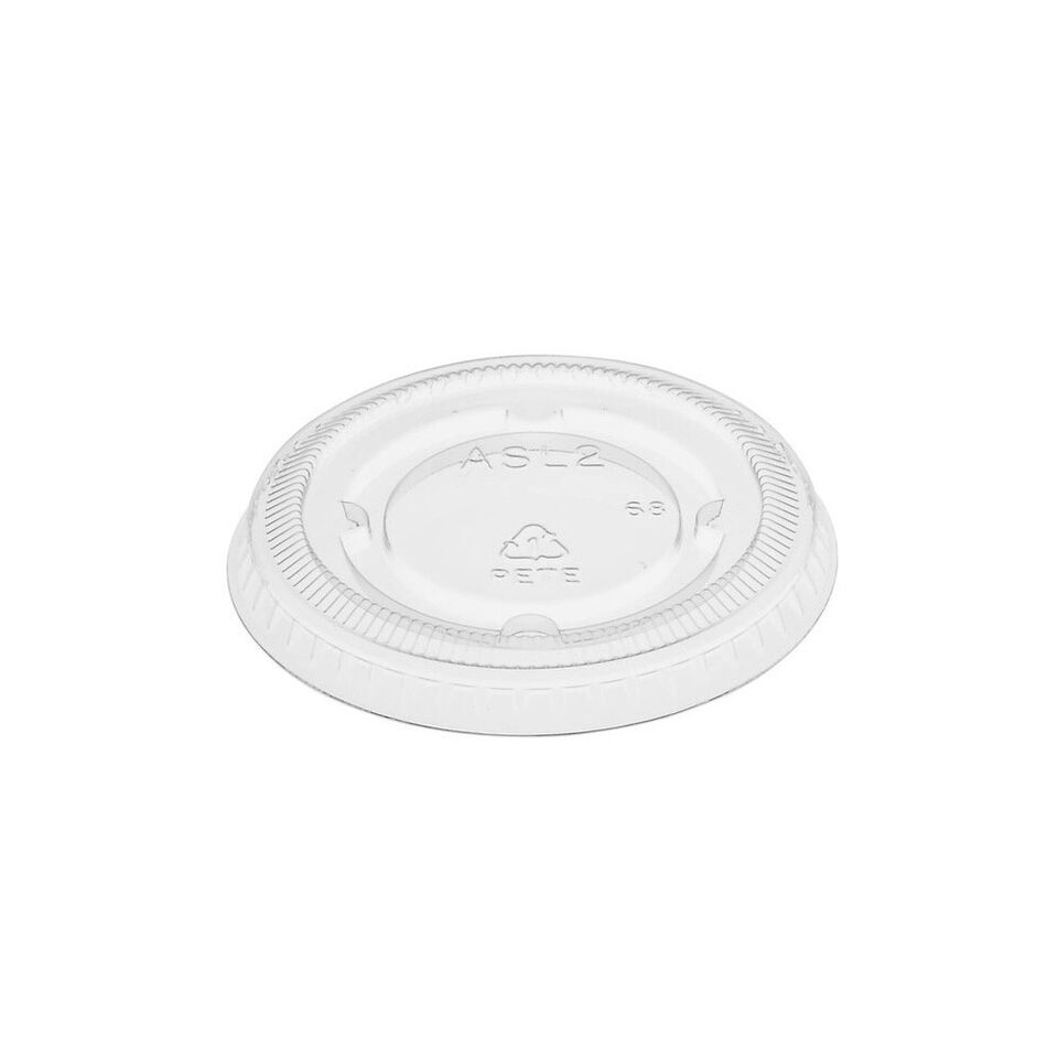 AH-ASL2..2oz. Souffle cup Clear Lid, Flat ..20 x 125 st (2500st)