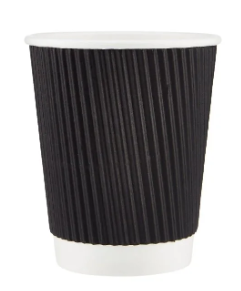 6oz Black Ripple wall Hot Cup