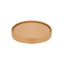 LID Soup Container - Kraft + PE coating DIA 115 -500 pcs (Bx=10x50st )
