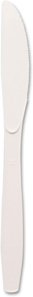 Plastic Knife White 100 st. (box=10x100st)