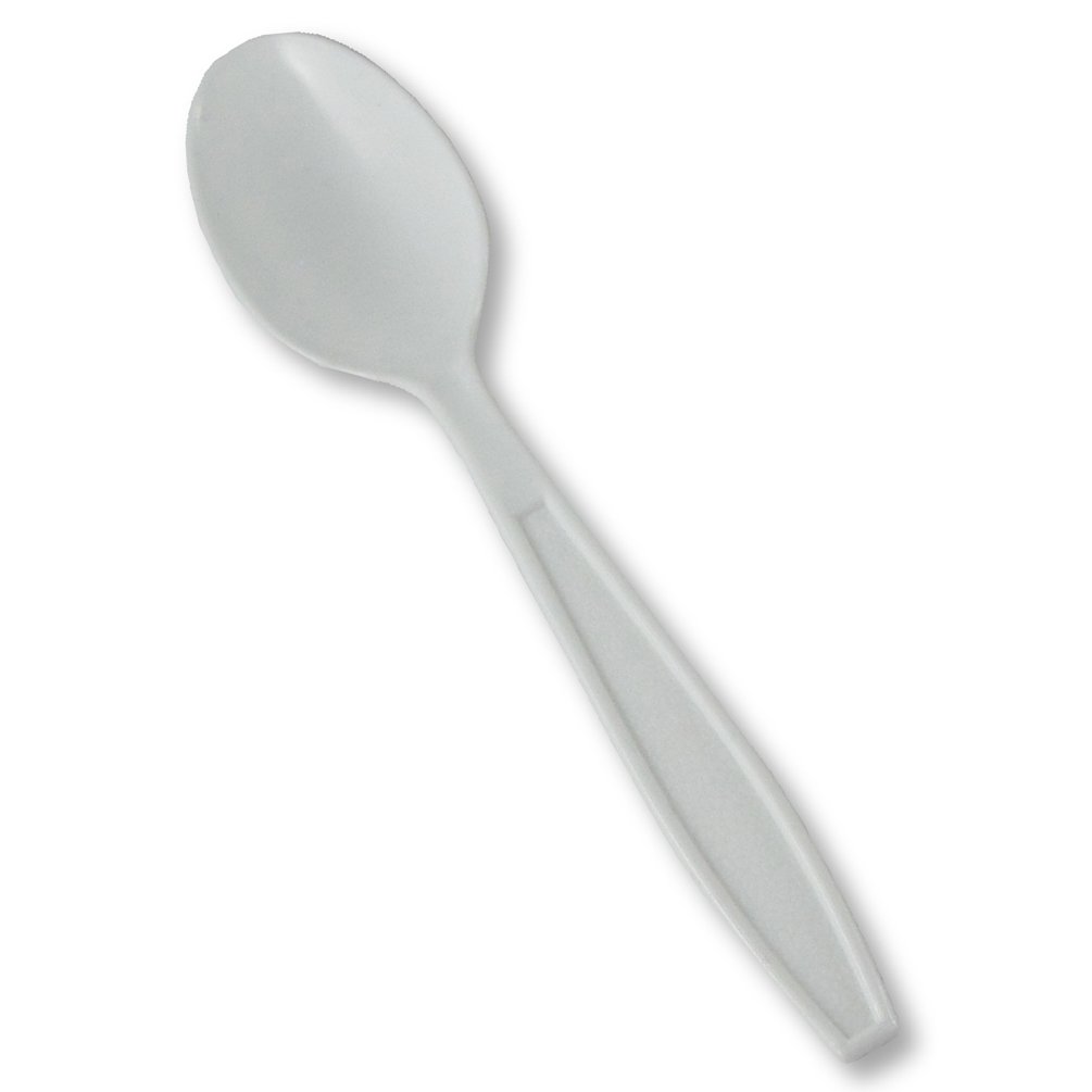 TeaSpoon PP Heavy weight White cutlery 100 pcs (cs=10x100pcs)