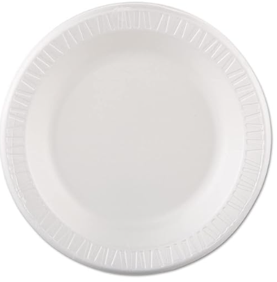 Foam Plate 10.25" white 