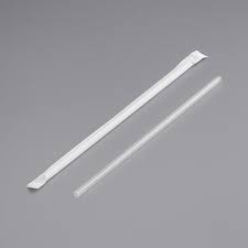 7-3/4 Wrap Jumbo Clear Straw - (Bx=24x500st)