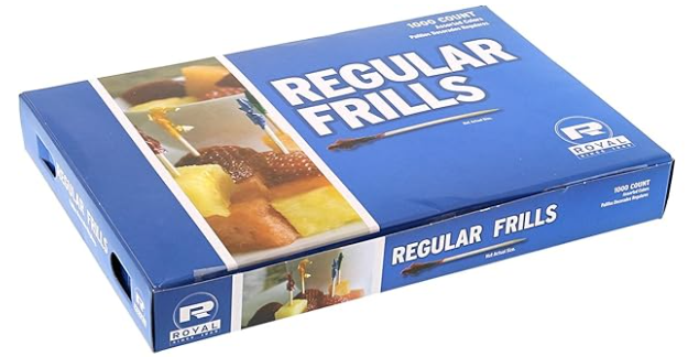 Toothpicks Cello Frilled Pack of 1000 (bx=10x1000)