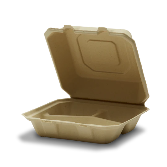 TELLUS 8X8" 3-COMP.CLAMSHELLS - 200 pcs (Bx=4x50st)