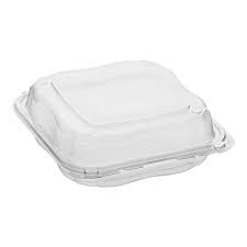 Clear Hinged Tray 9" -  1-comp #C18-1113