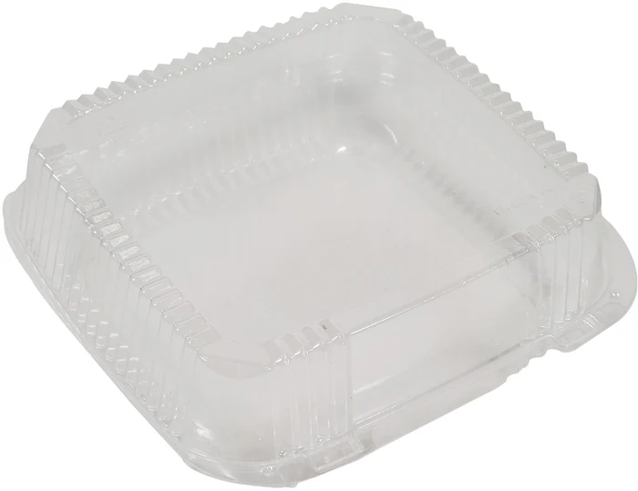 Pactive Clear Hinged Tray - Medium - 1 compartment 200 PCS