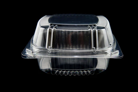 Clear Hinged Tray 6" Smartlock hinge tray 4X125 (Cs=500 each)