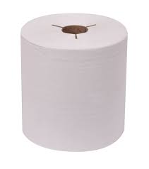 Baywest 314 - Bleach White 800' Roll Towel 8"  each