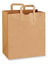 KRAFT Grocery Bag Brown with Handle #1/6 70 LBS 300 st