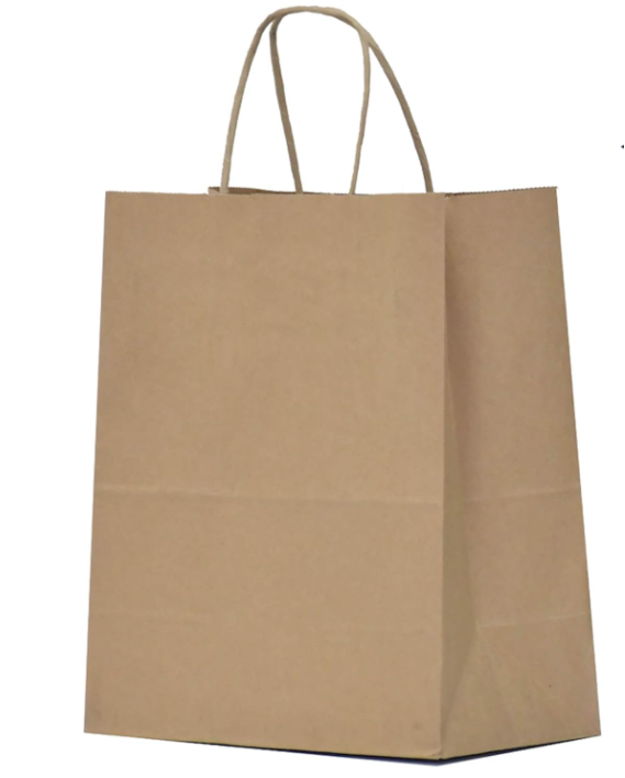 8X4-1/2X10 BRN Tempo Shopping Bags